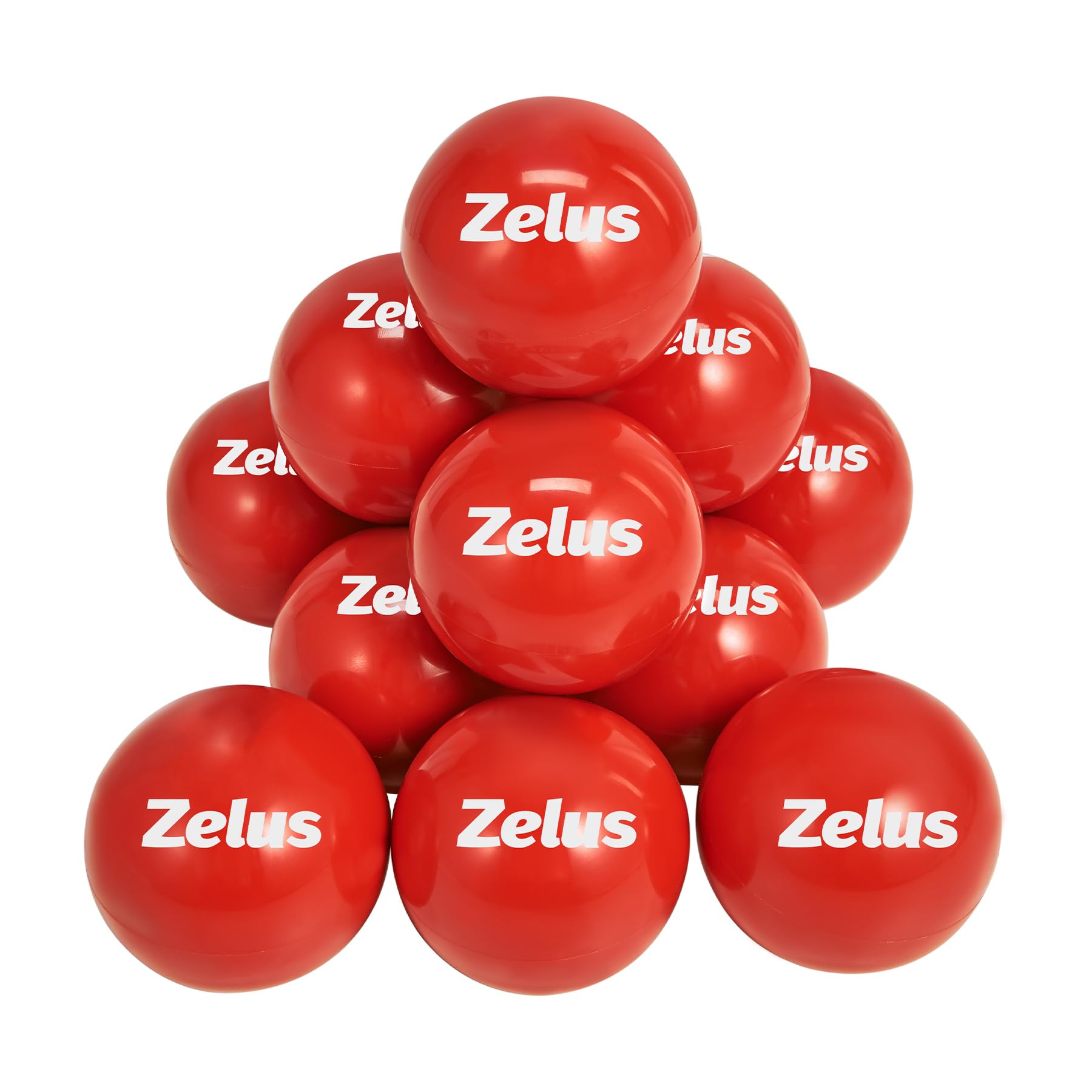 ZELUS next to a regulation baseball for size and weight comparison to evaluate training differences