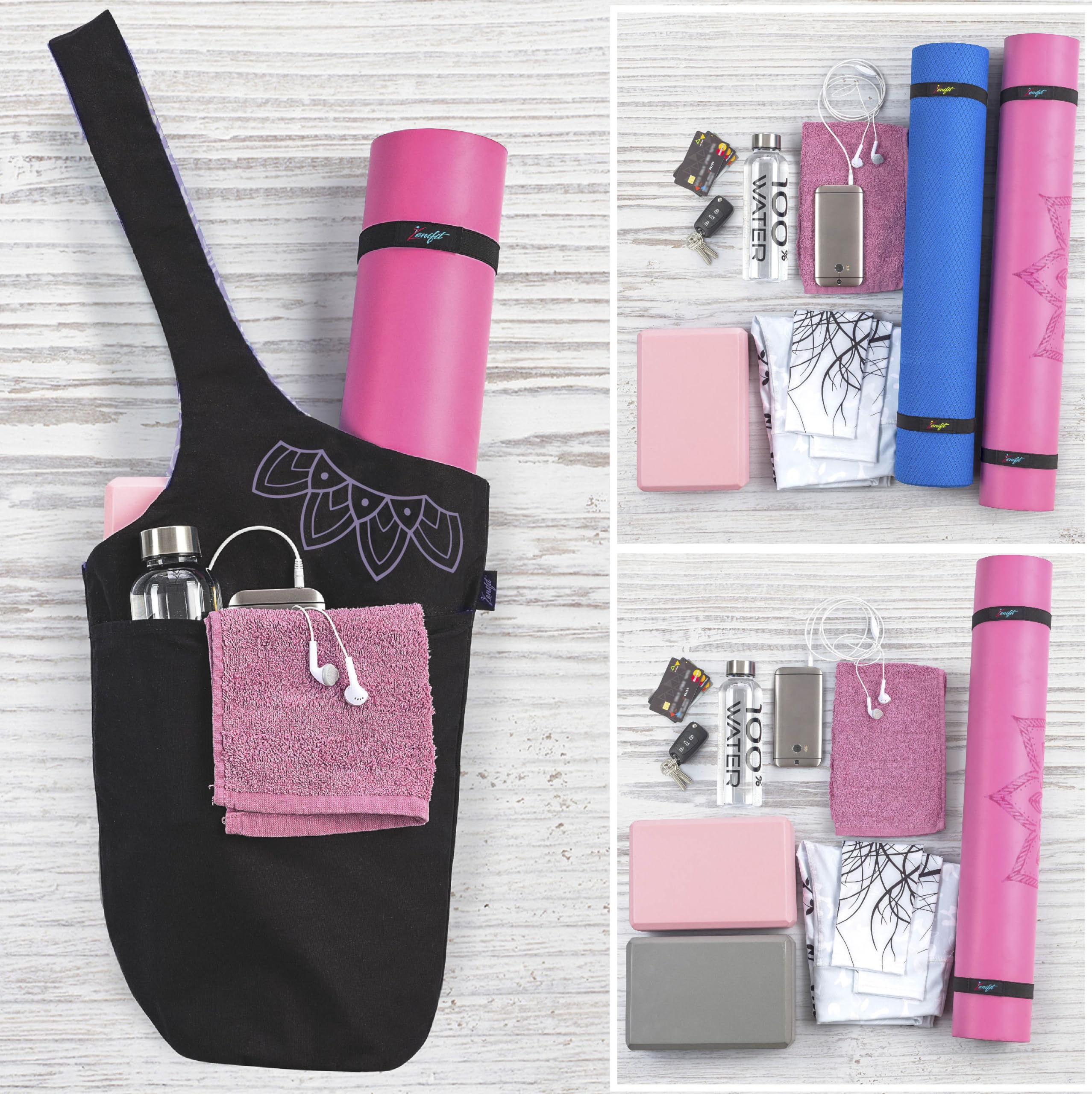 Zenifit in studio lifestyle shot demonstrating polished, on-the-go carry