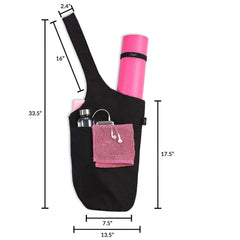 Zenifit top opening showing roomy 13.5 inch storage for blocks and straps