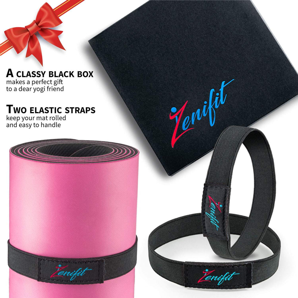 Zenifit zippered pocket with two elastics and secure YKK zipper for valuables