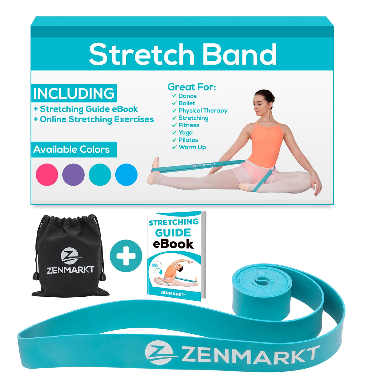 Zenmarkt front packaging showing band and included flyer, clear product view and benefit