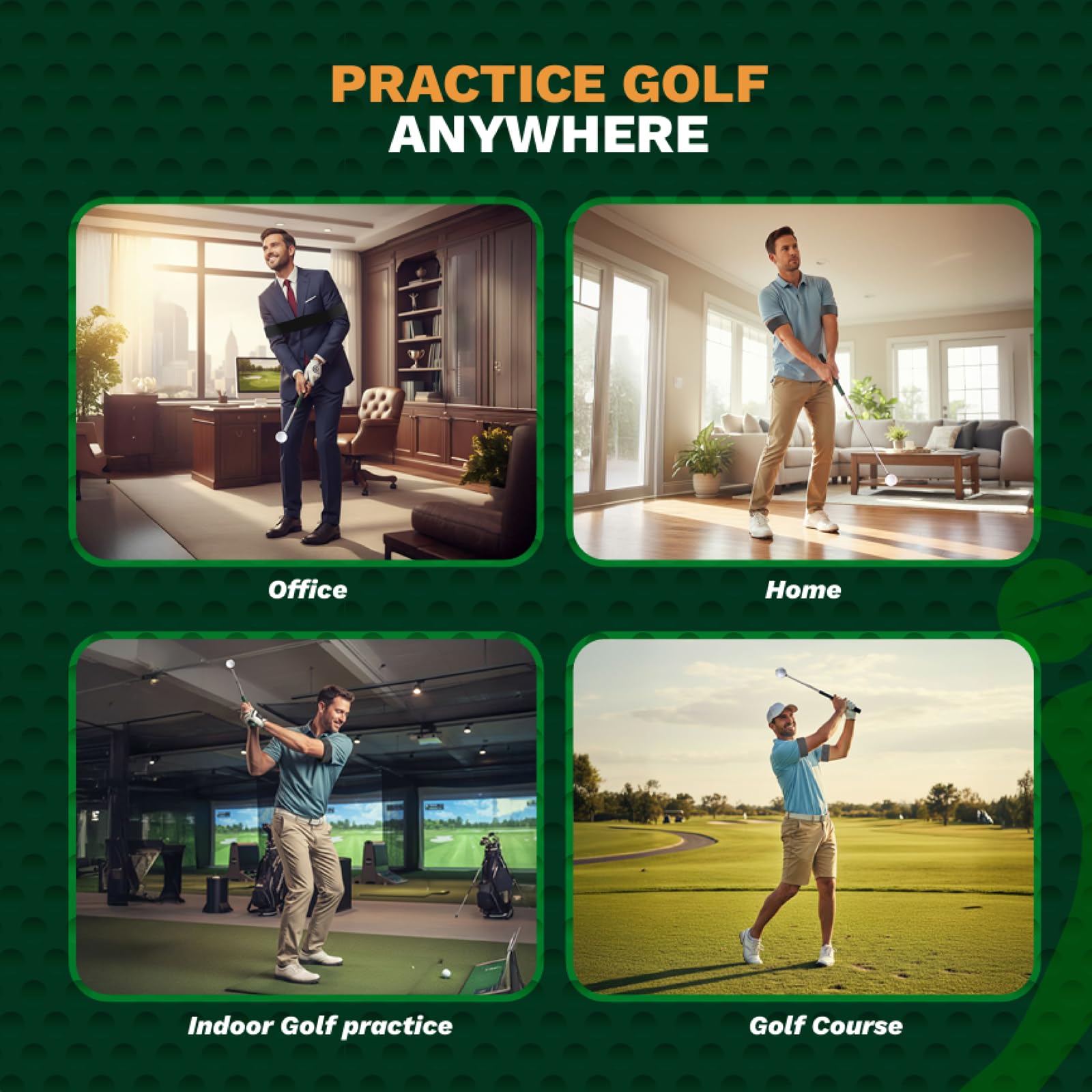 Zentic Performance golfer using trainer at driving range to warm up efficiently