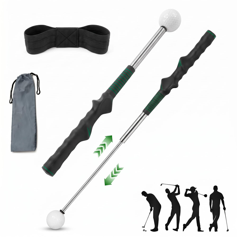 Zentic Performance warmup on course path illustrating portable pre-round routine