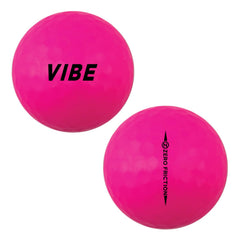 Zero Friction ball on tee demonstrating launch and distance visibility