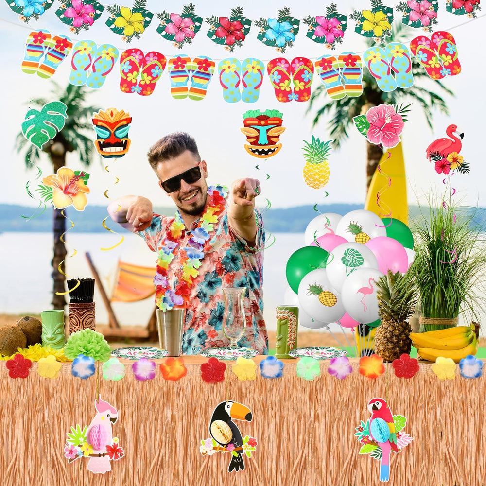 Zeyune floral leis and garlands detail highlighting durable fabric look and vibrant hues