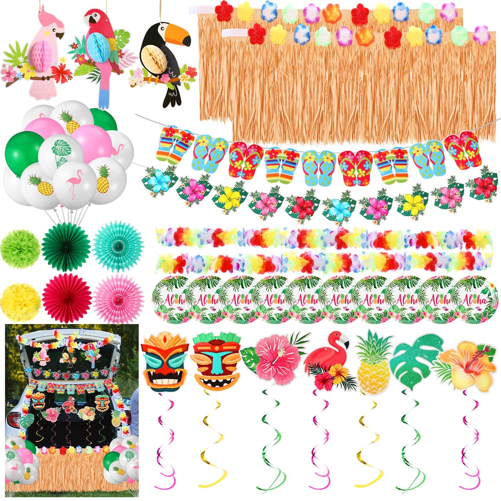 Zeyune front package display showing all 58-piece kit contents and bright colors