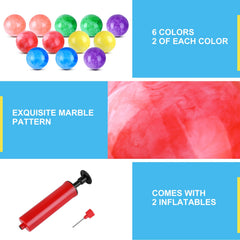 ZHANGBY single inflated 9-inch ball in hand showing child-friendly size and grip