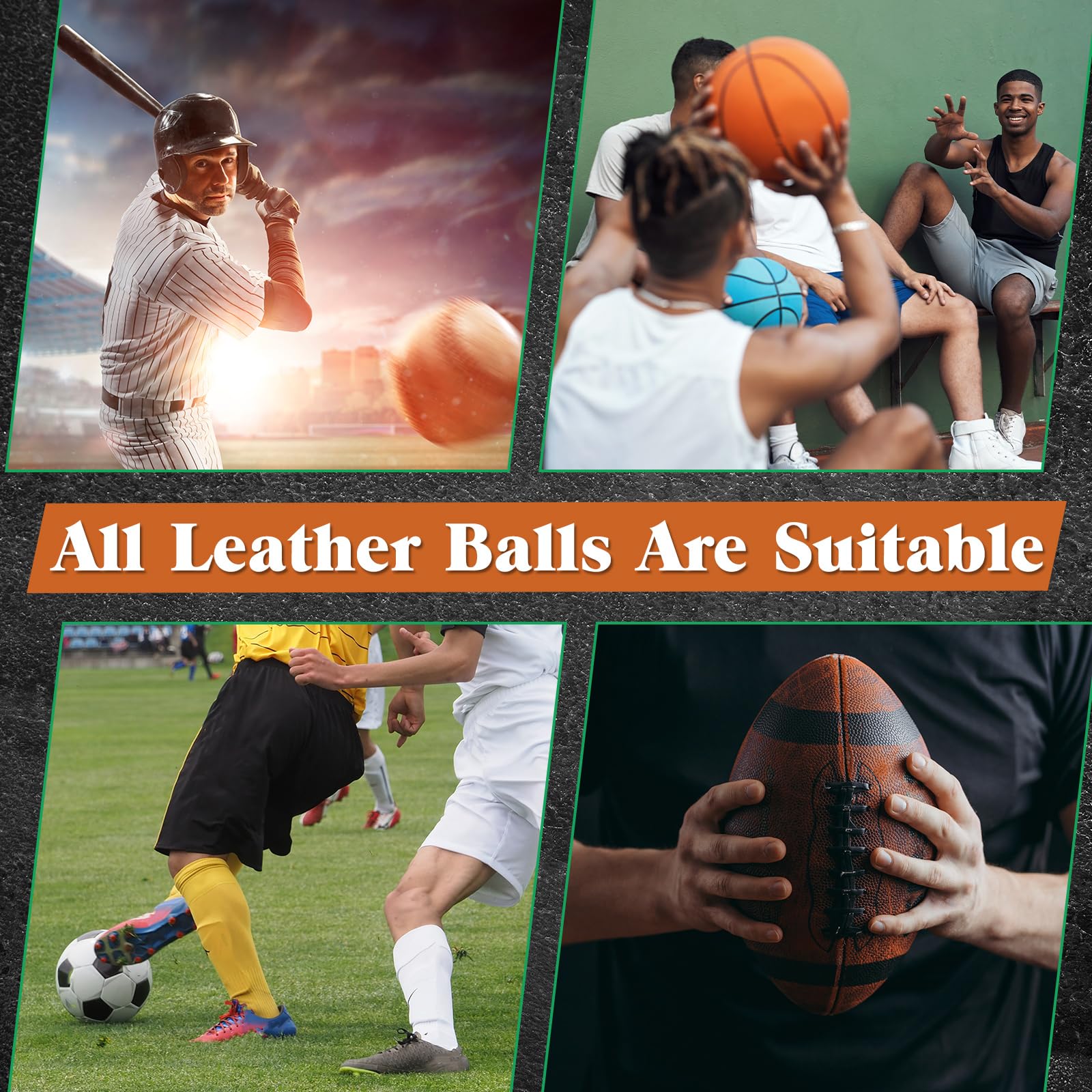 Zhehao kit beside a football illustrating compact size and portability