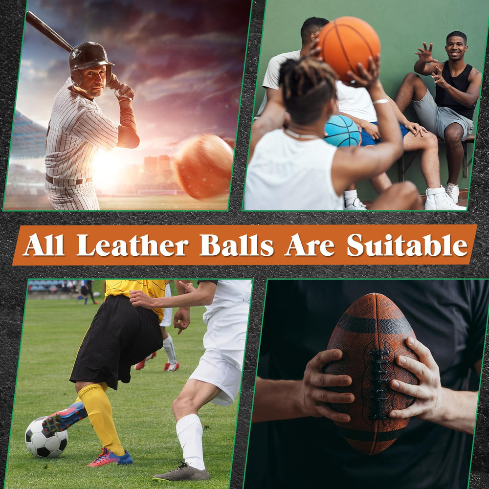 Zhehao kit beside a football illustrating compact size and portability