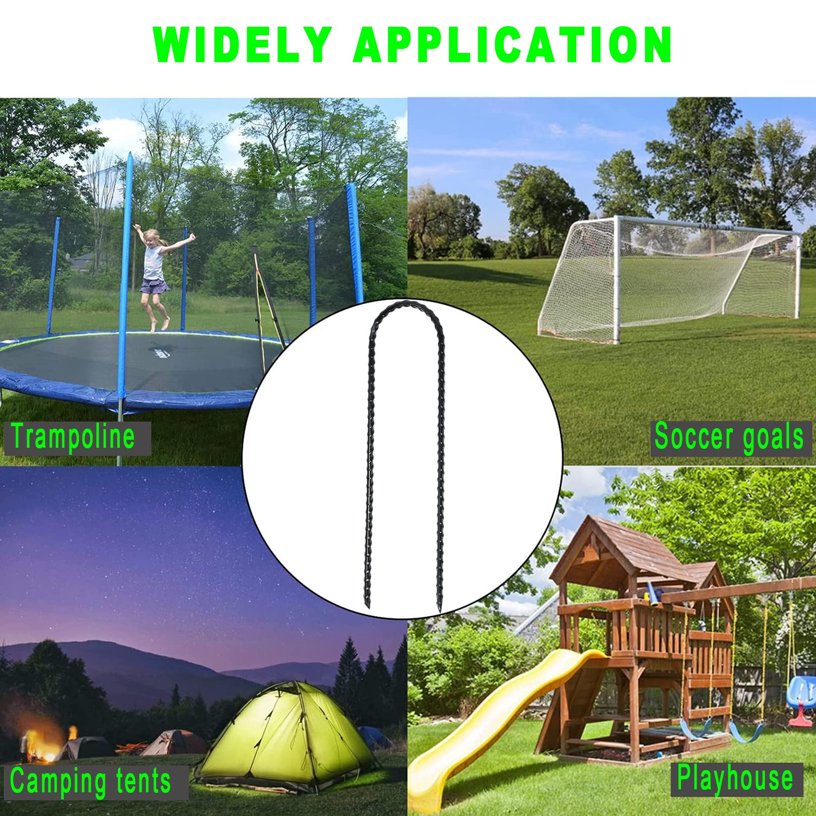 ZHHENIALY stake securing a camping tent demonstrating campsite stability benefit