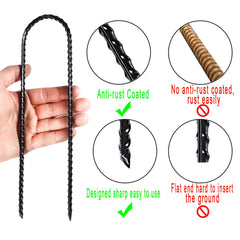 ZHHENIALY spiral thread detail on stake for improved soil grip benefit