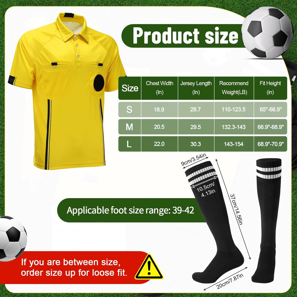 ZhouBoat yellow referee jersey close-up showing breathable mesh and badge holder for comfort