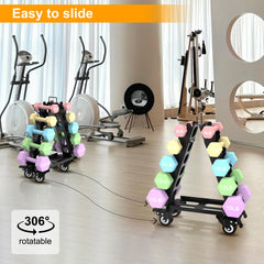 ZHSX close-up of top handle and wheels for easy moving and repositioning