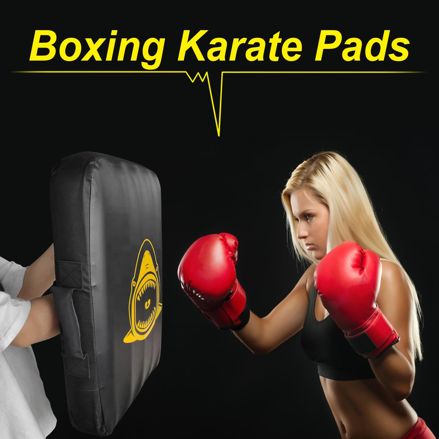 ZHUYNXIR pad being kicked showing impact resistance advantage