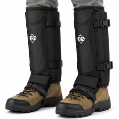 ZHZ front view of gaiters showing full leg coverage and protection