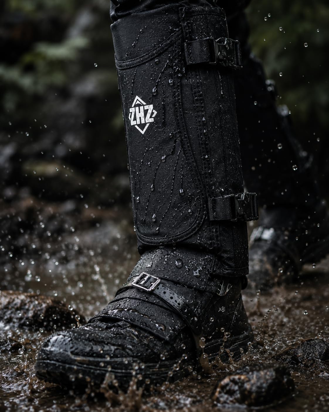 ZHZ gaiters worn on a trail showing comfortable outdoor use
