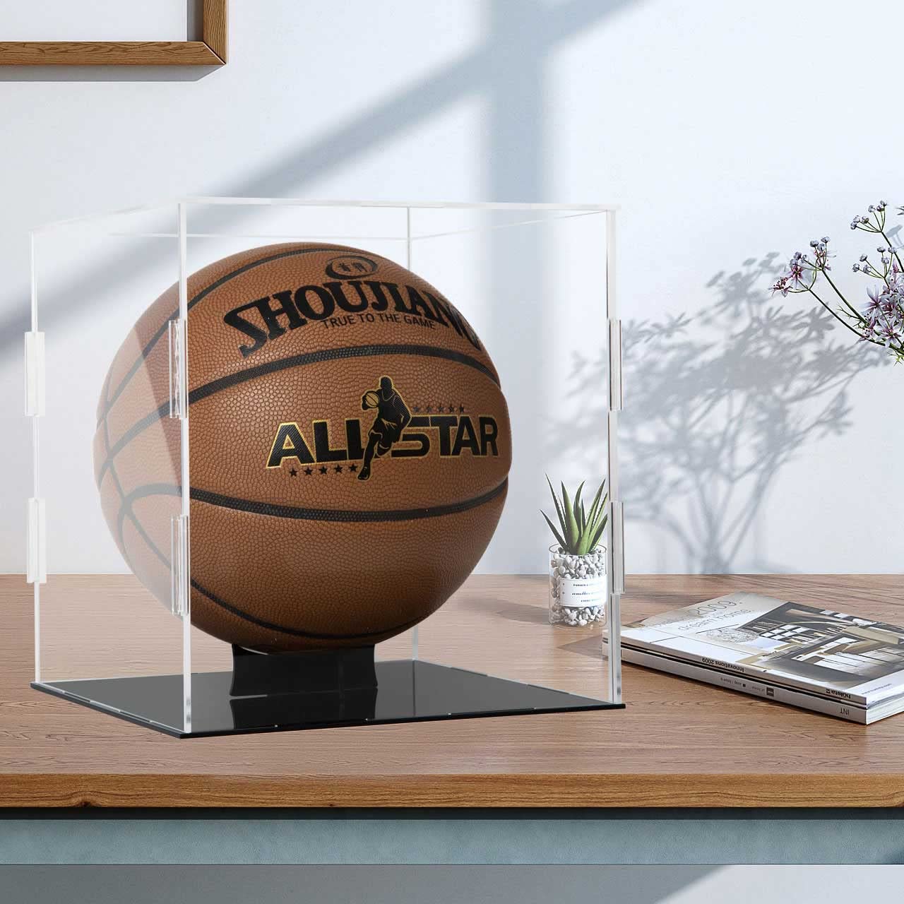 ZIGFRUIT display on shelf in living room showing elegant memorabilia protection