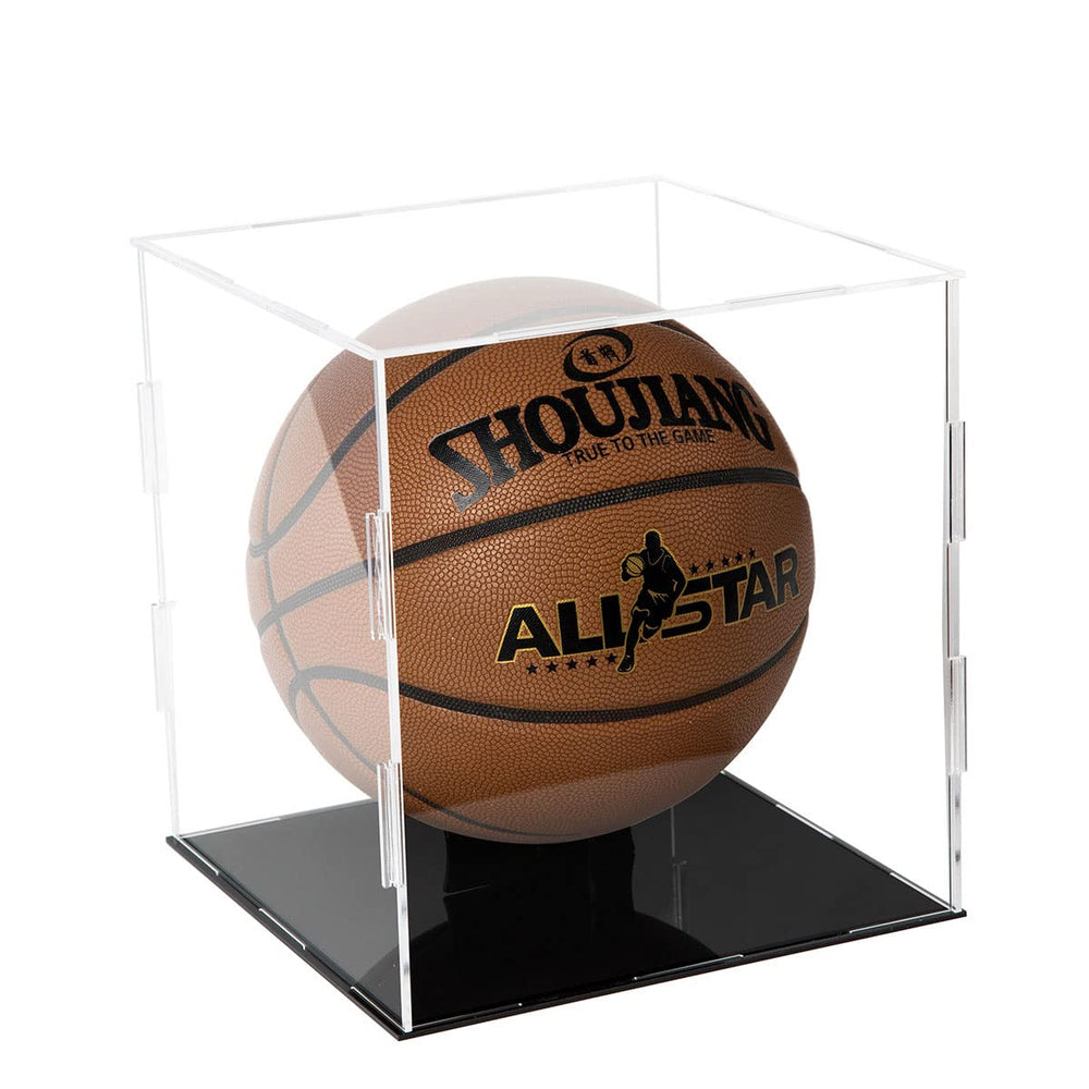 ZIGFRUIT display with basketball on black stand highlighting neat presentation