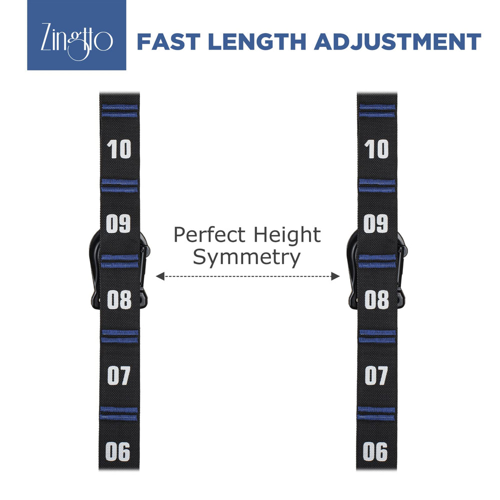 Zingtto close-up of numbered markings for precise repeatable ring height benefit