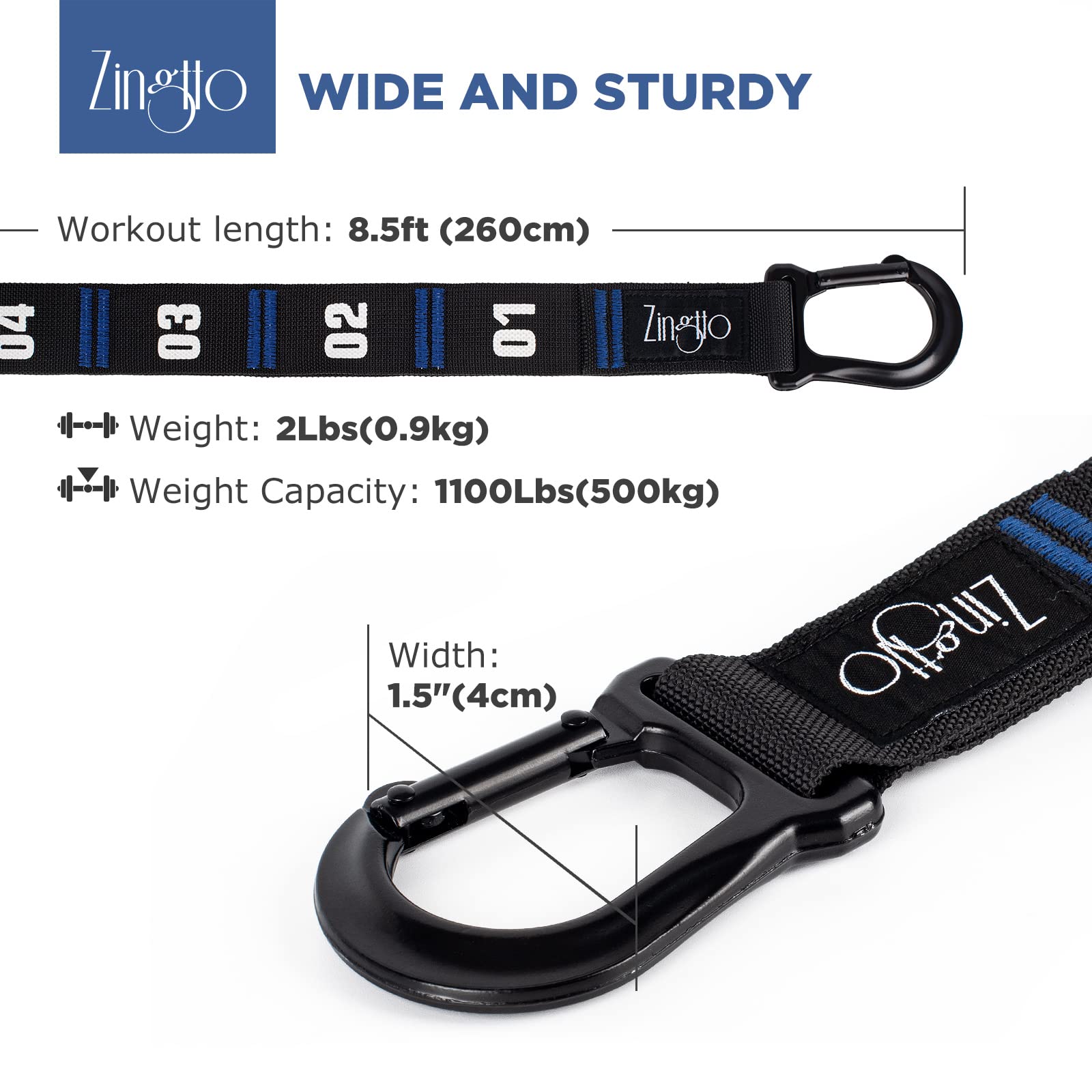 Zingtto length scale comparison on ruler showing adjustable reach and exact measurement benefit