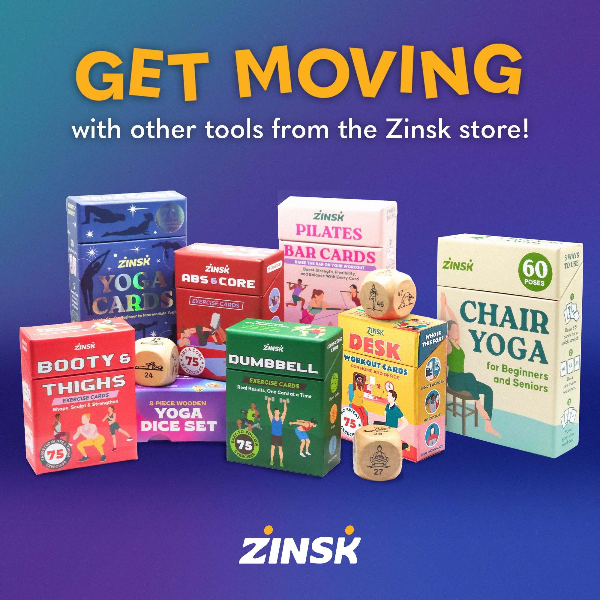Zinsk lifestyle shot of home workout conveying convenience and motivation