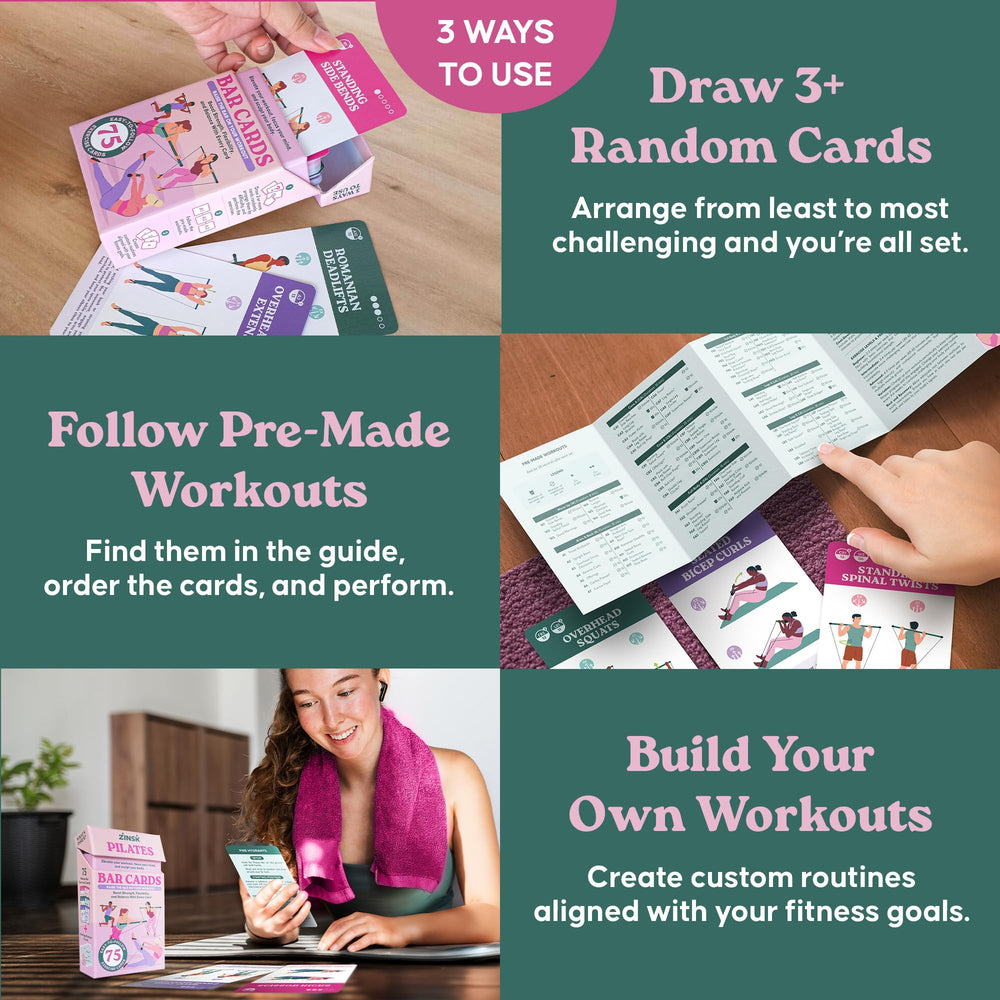 Zinsk pamphlet open to routines helping users start efficient workouts