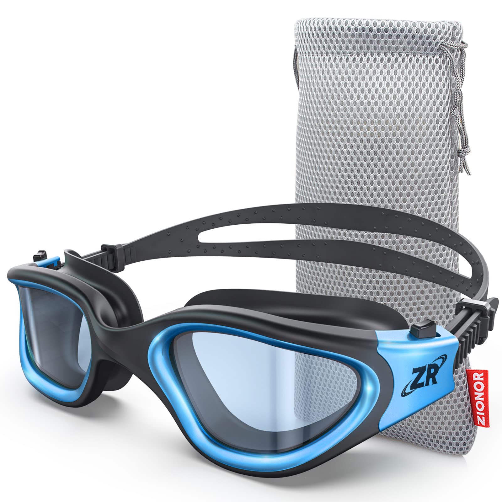 ZIONOR front view showing bright smoke polarized lenses for clear vision