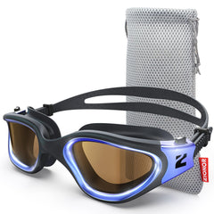 ZIONOR G1 Ultra front view showing polarized photochromic lenses for glare reduction