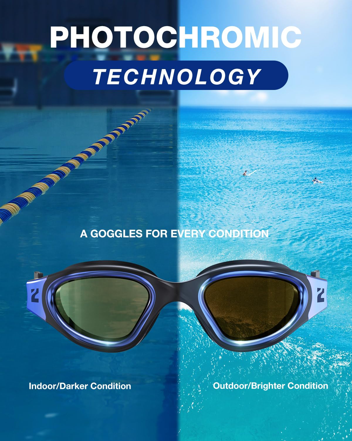 ZIONOR G1 Ultra side profile showing split strap and soft silicone seal for comfort