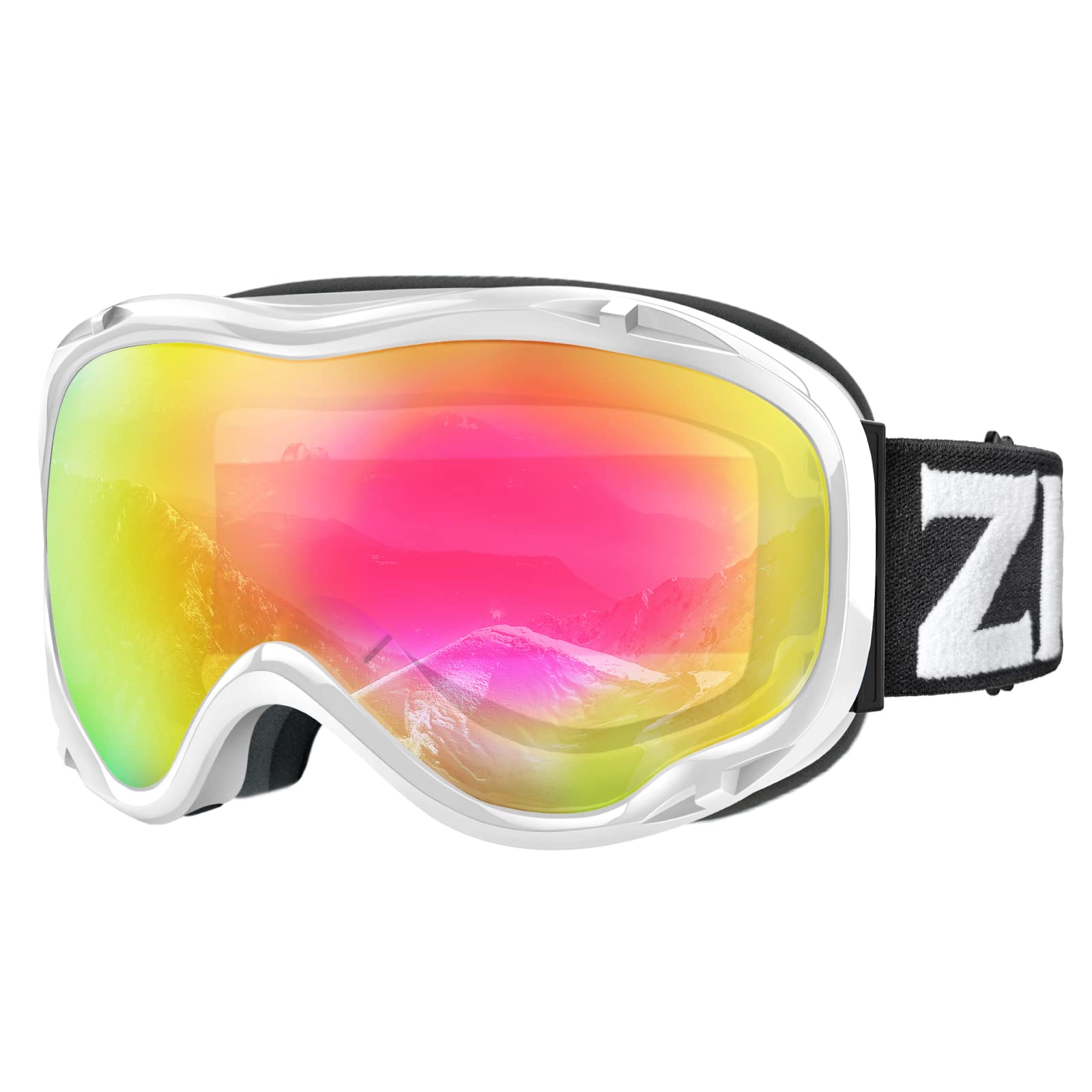ZIONOR Lagopus front view showing wide field of vision and secure fit