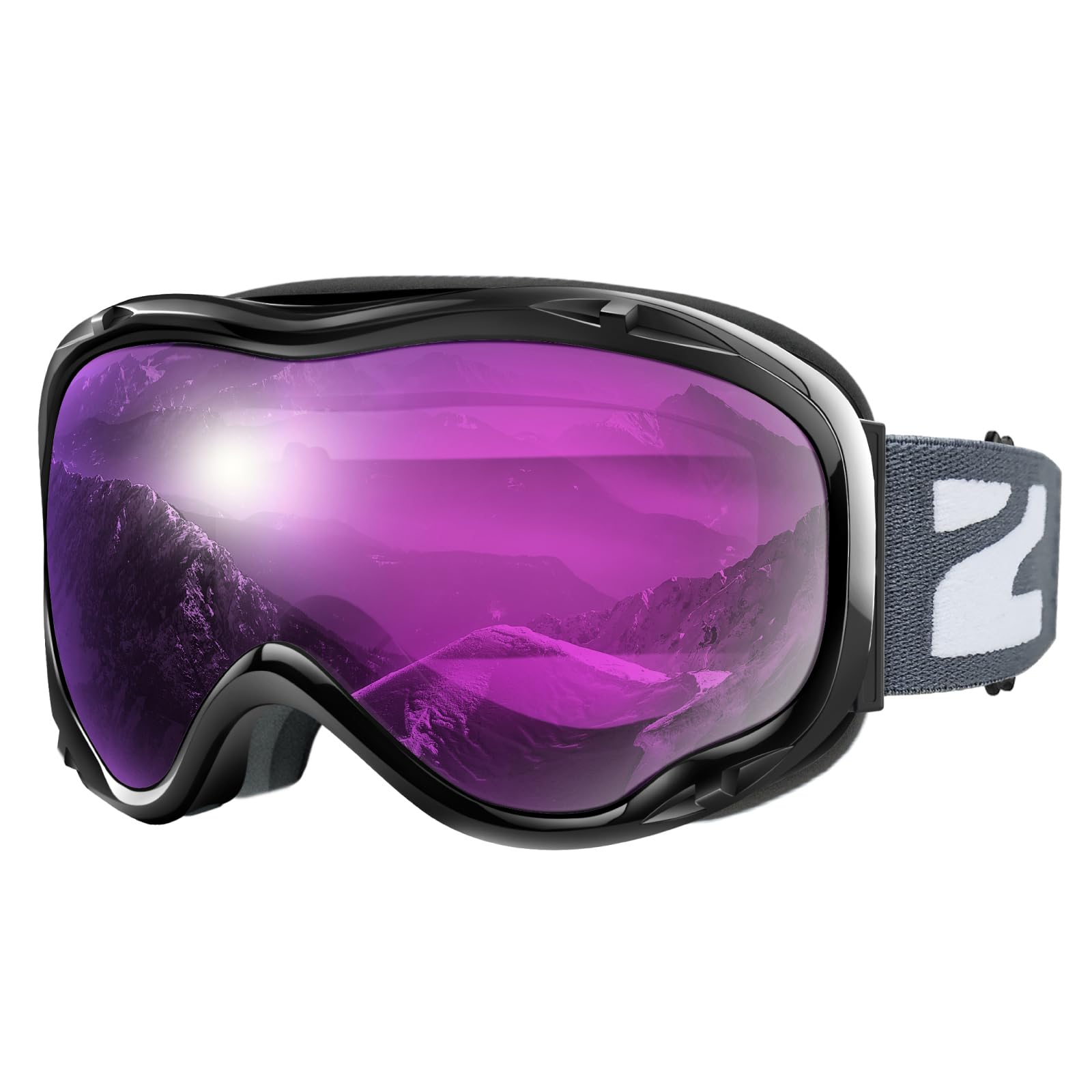 ZIONOR Lagopus front view showing goggle shape and full coverage benefit