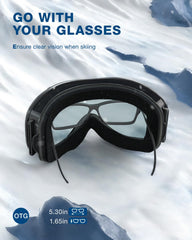 ZIONOR Lagopus side profile showing extra-long strap and helmet compatibility