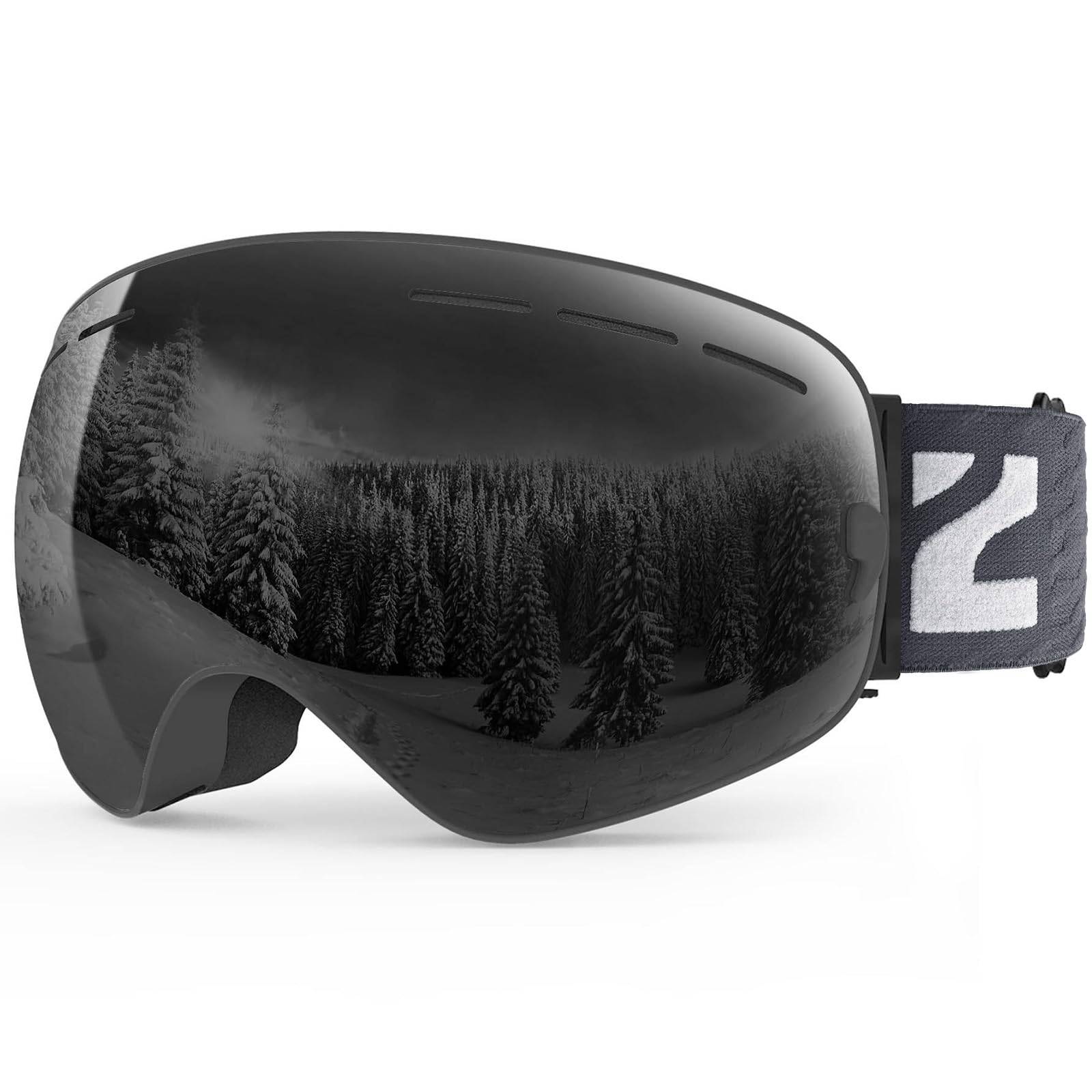 ZIONOR front view showing full goggle shape and branding benefit clear vision