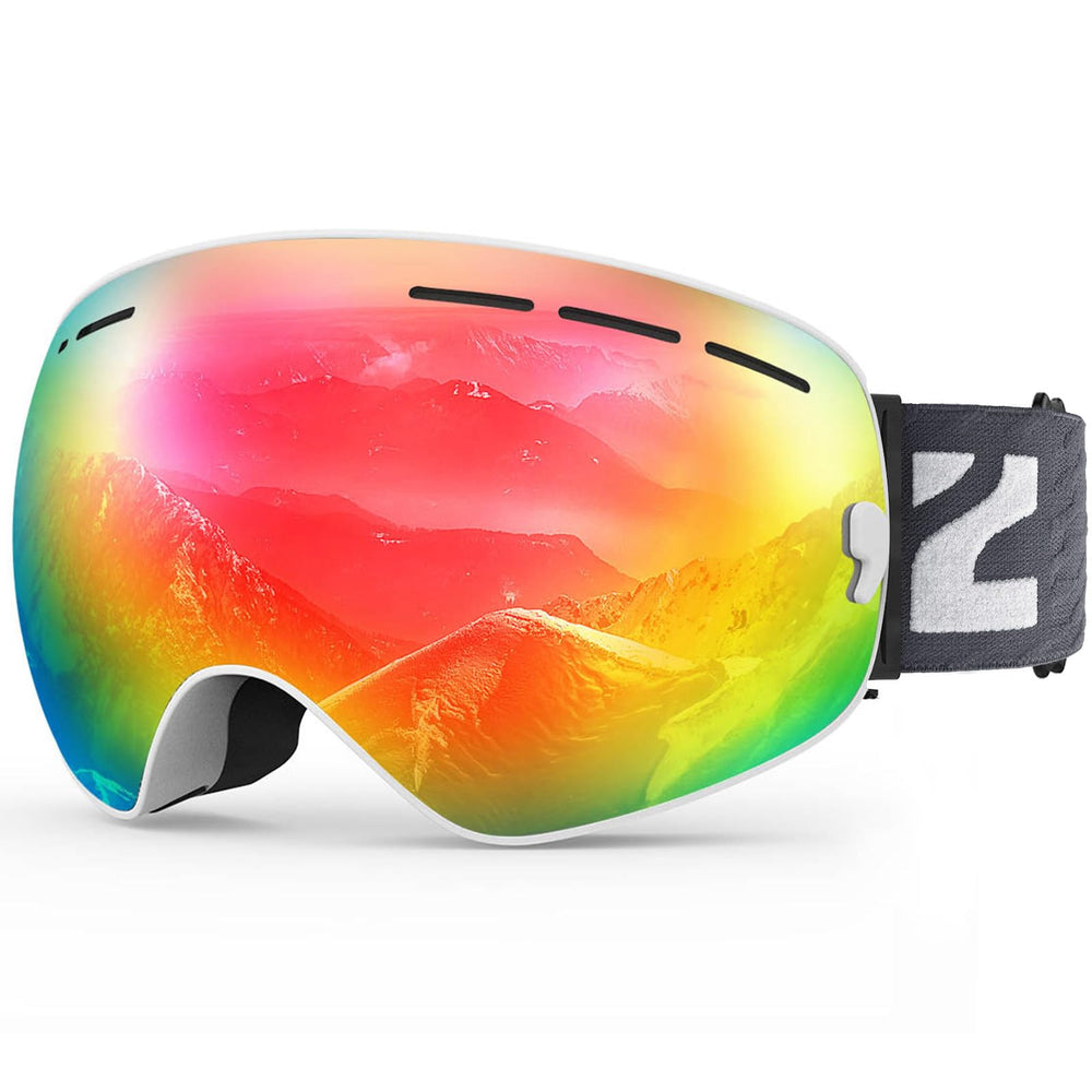 ZIONOR X front view white frame showing wide field of vision and style