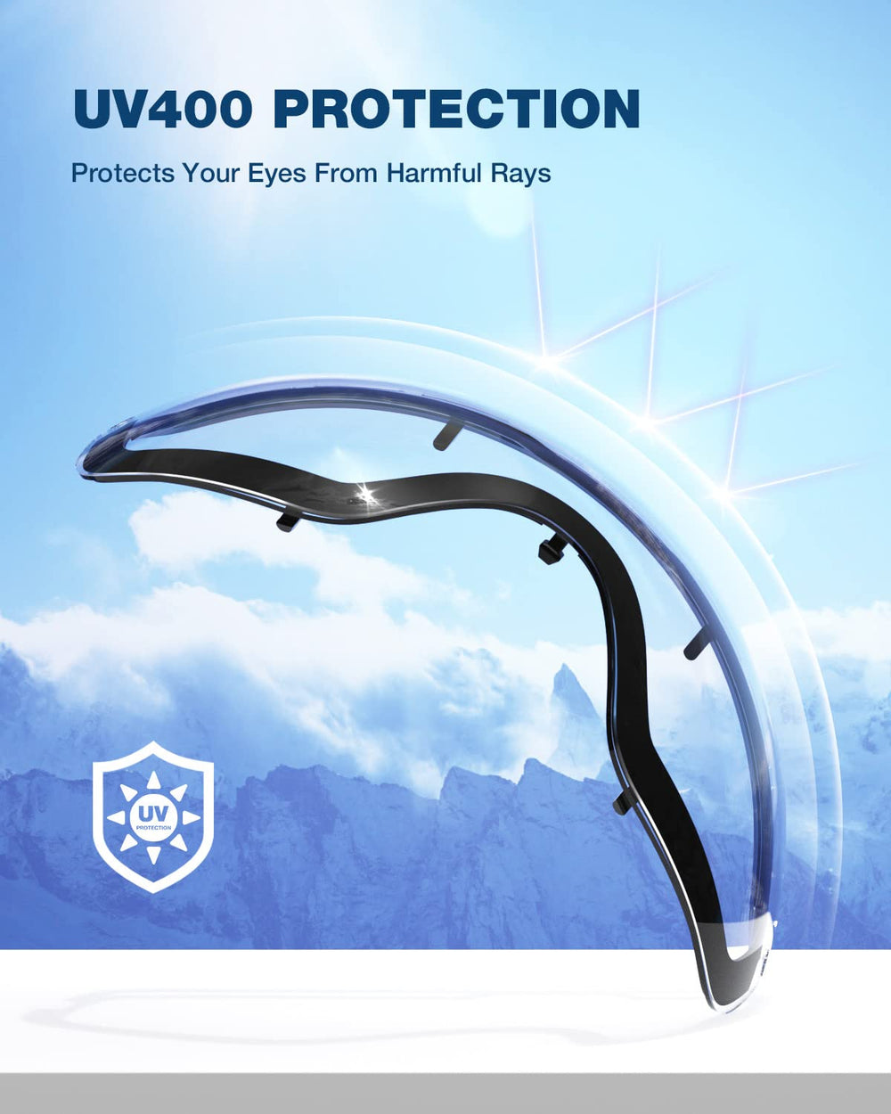 ZIONOR X clear lens installed in goggles demonstrating easy swap and fit