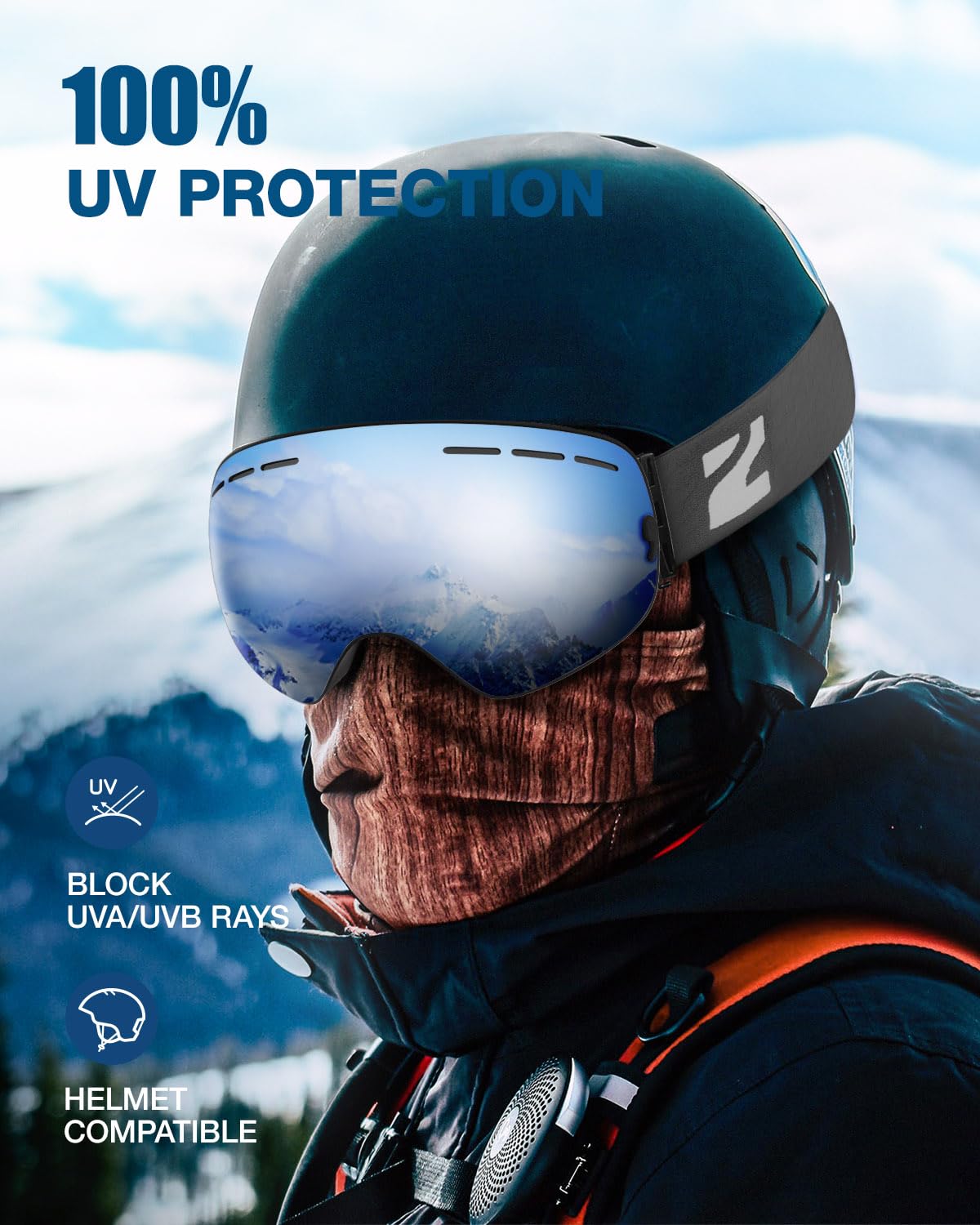 ZIONOR X demonstrating OTG fit over prescription glasses for comfort