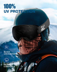 ZIONOR goggles over prescription glasses demonstrating OTG comfort and fit benefit