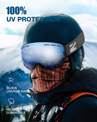 ZIONOR X demonstrating OTG fit over prescription glasses for comfort