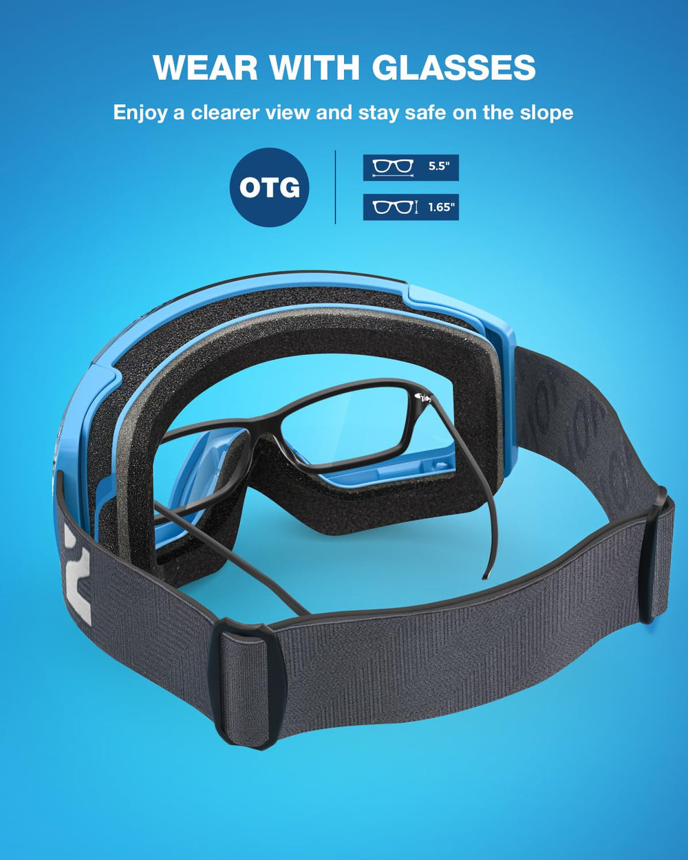 ZIONOR X4 worn by snowboarder demonstrating clear view in action