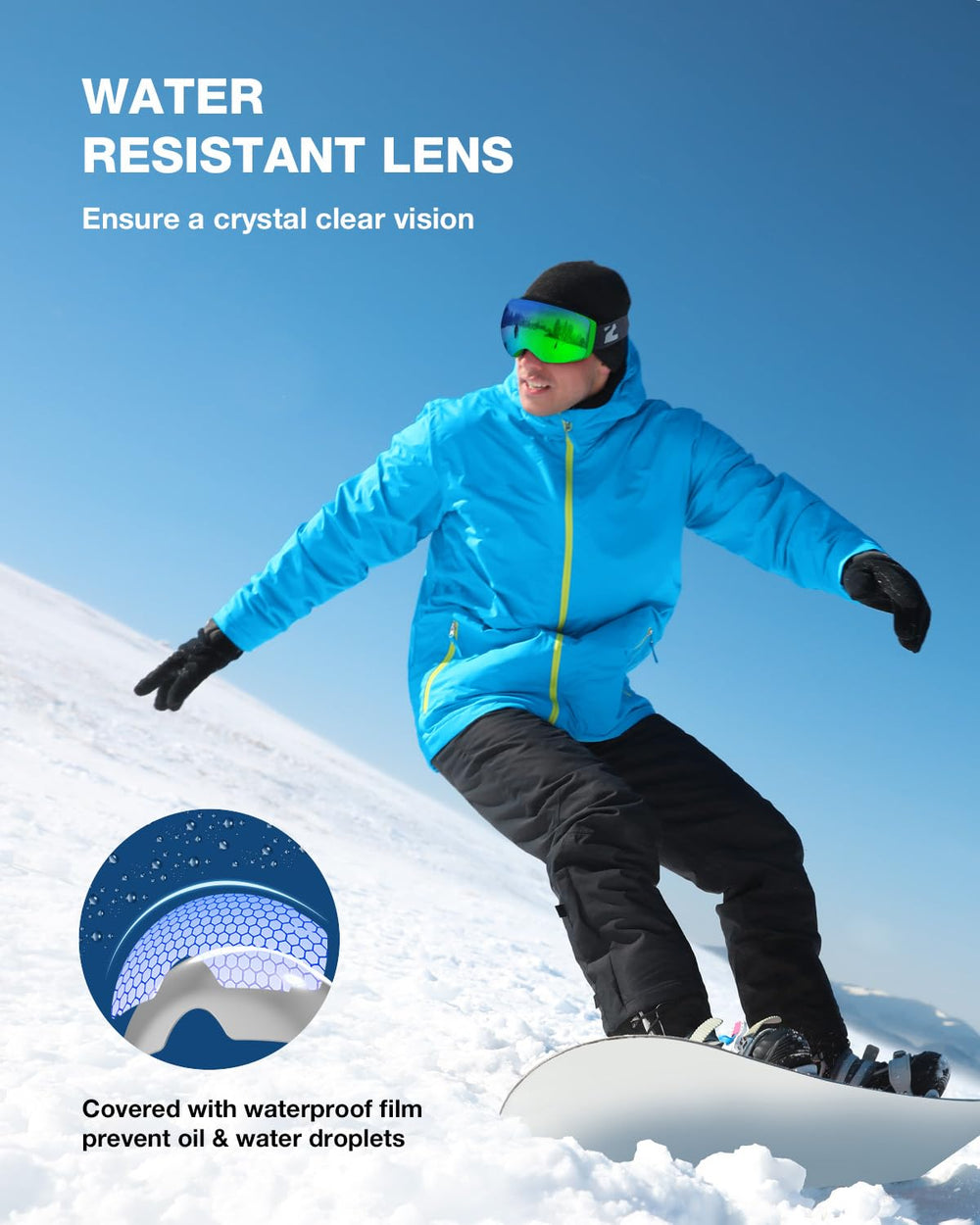 ZIONOR X4 lens spherical reflection displaying distortion-free optics