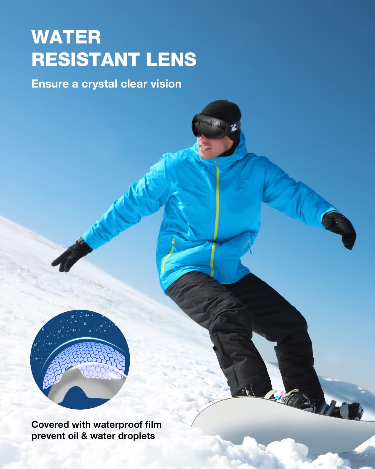 ZIONOR X4 UV400 coating label highlighting sun protection benefit