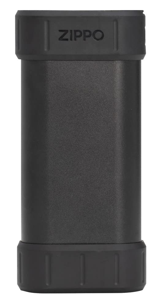 Zippo HeatBank 6 Pro front view showing sleek black finish and controls for instant warmth