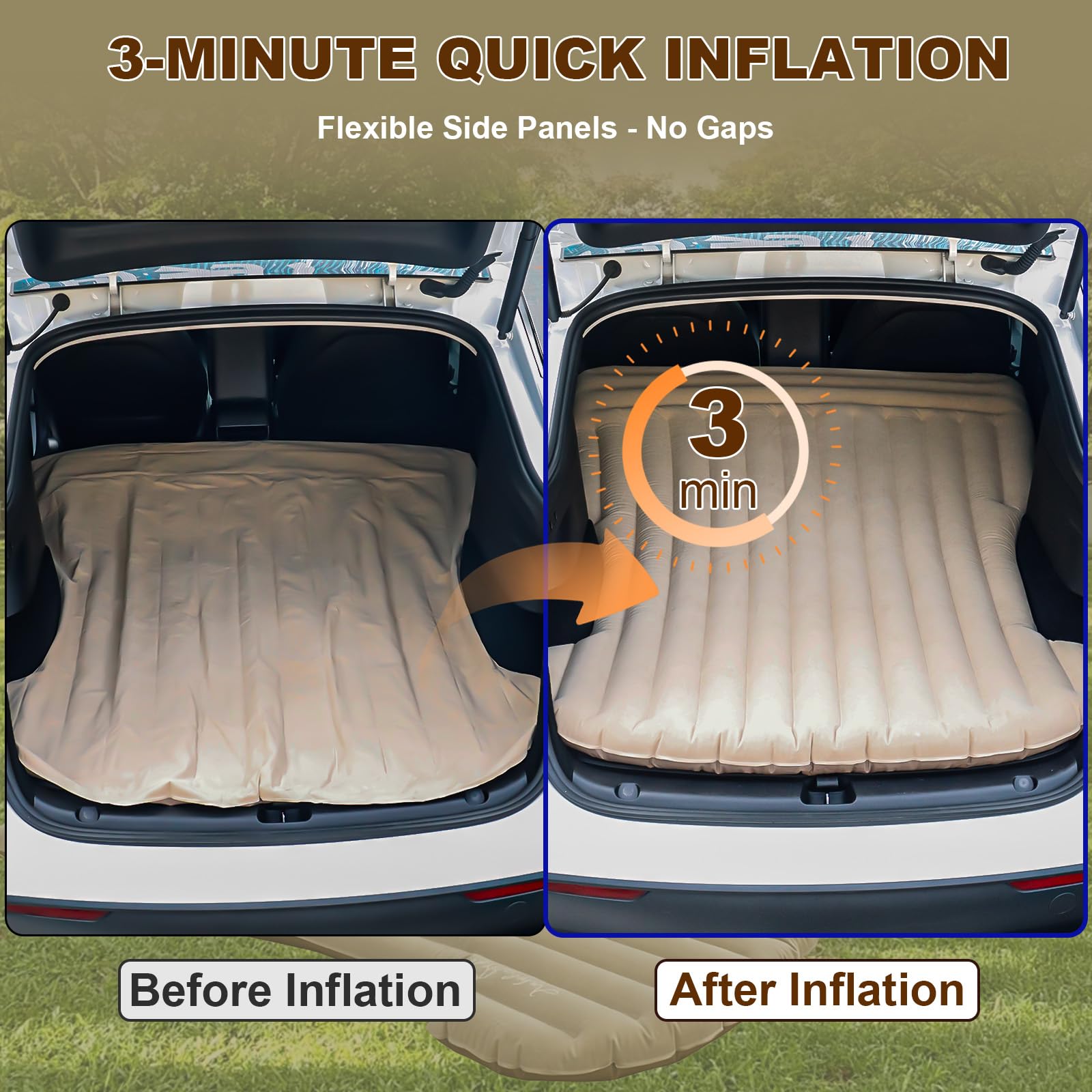 ZKOO cordless air pump and three nozzles ready for fast inflation