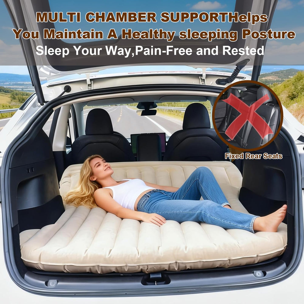 ZKOO air mattress set up in pickup truck bed showing full coverage