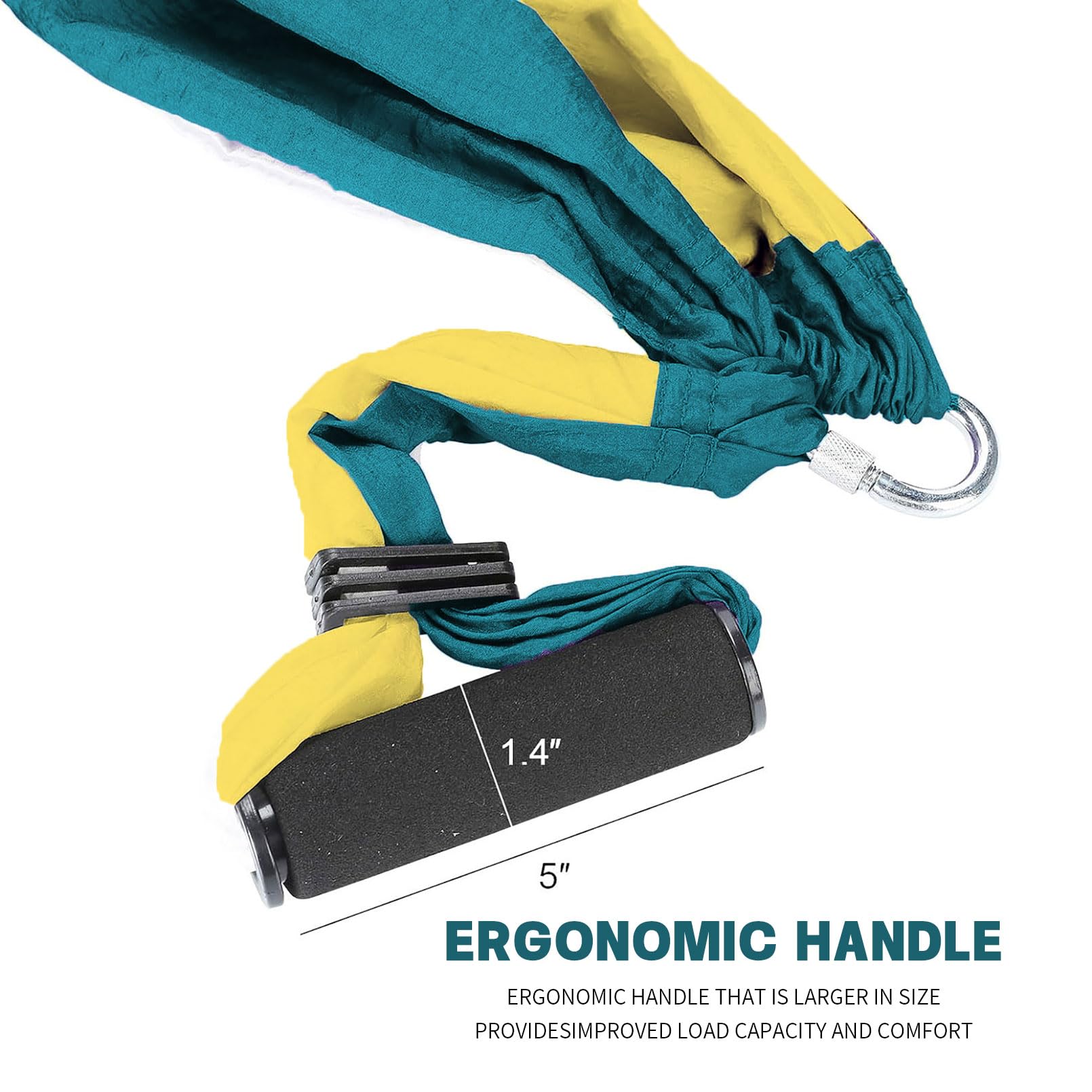 ZMMYYZ hammock installed on a tree branch showing outdoor portability and fun