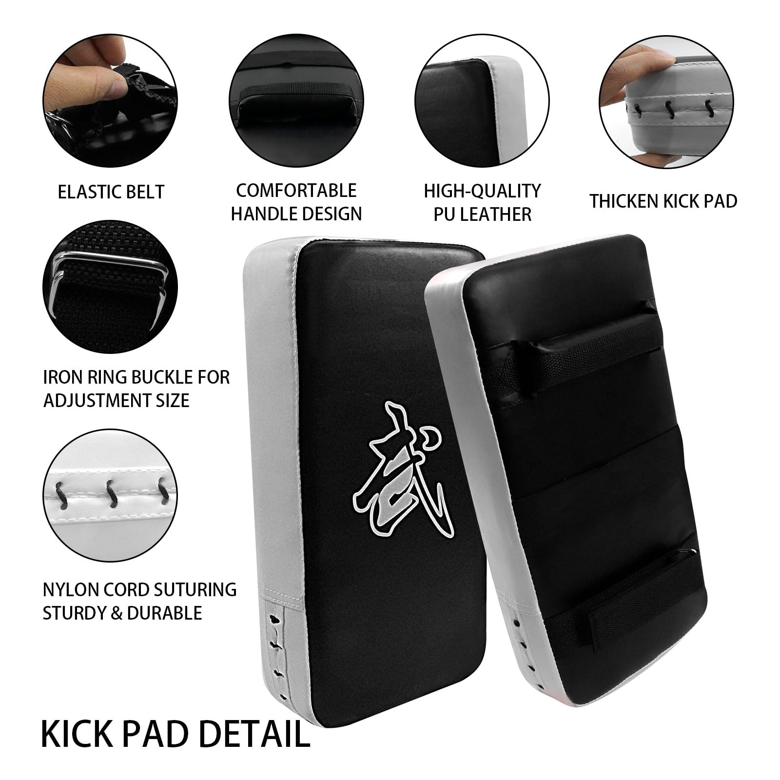 Zmpkhba kick pad side profile showing thick padding for impact absorption benefit