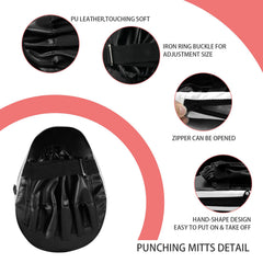 Zmpkhba mitt zipper open revealing interior foam for easy adjustment benefit