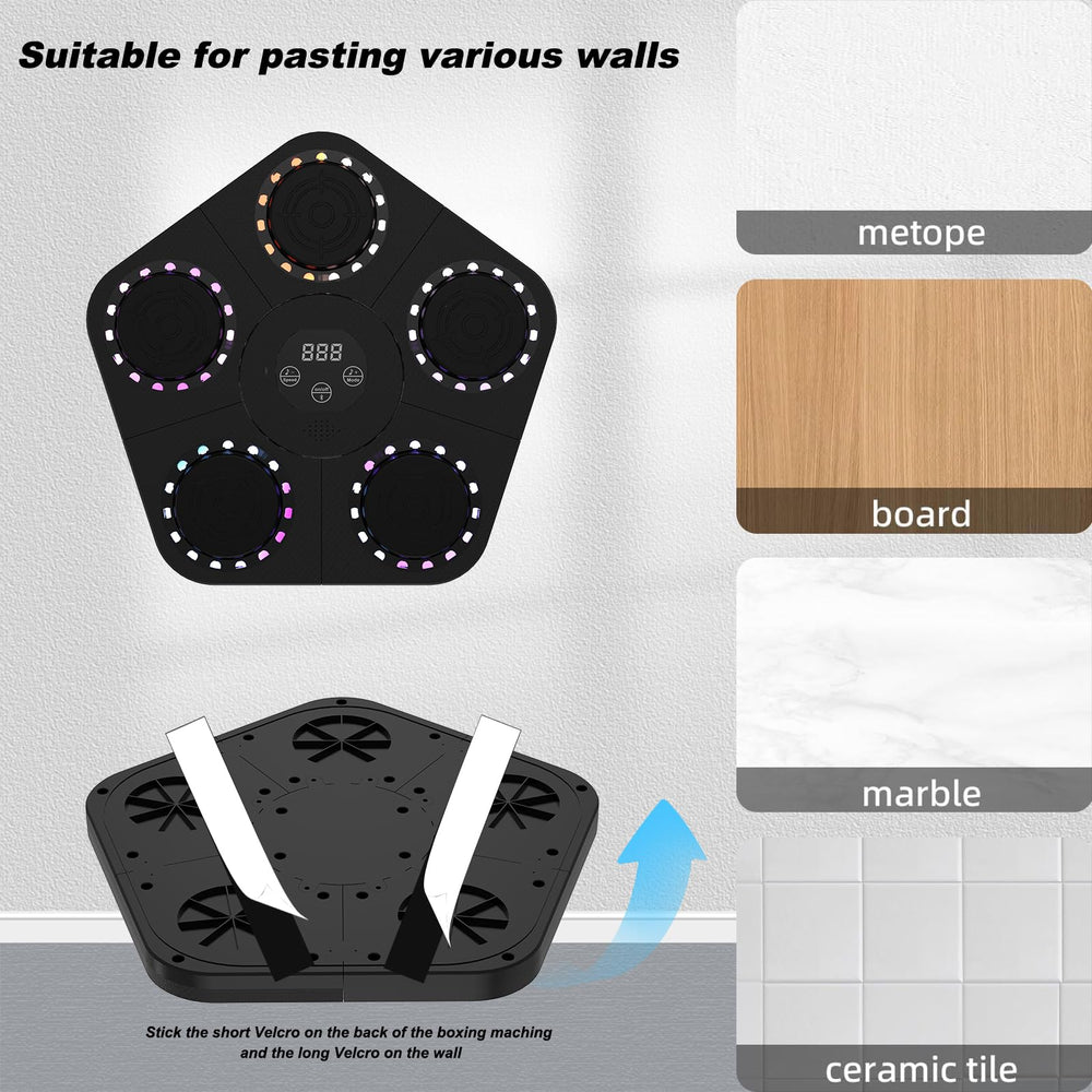 znslopilcv LED display beside phone showing Bluetooth music sync for immersive sessions