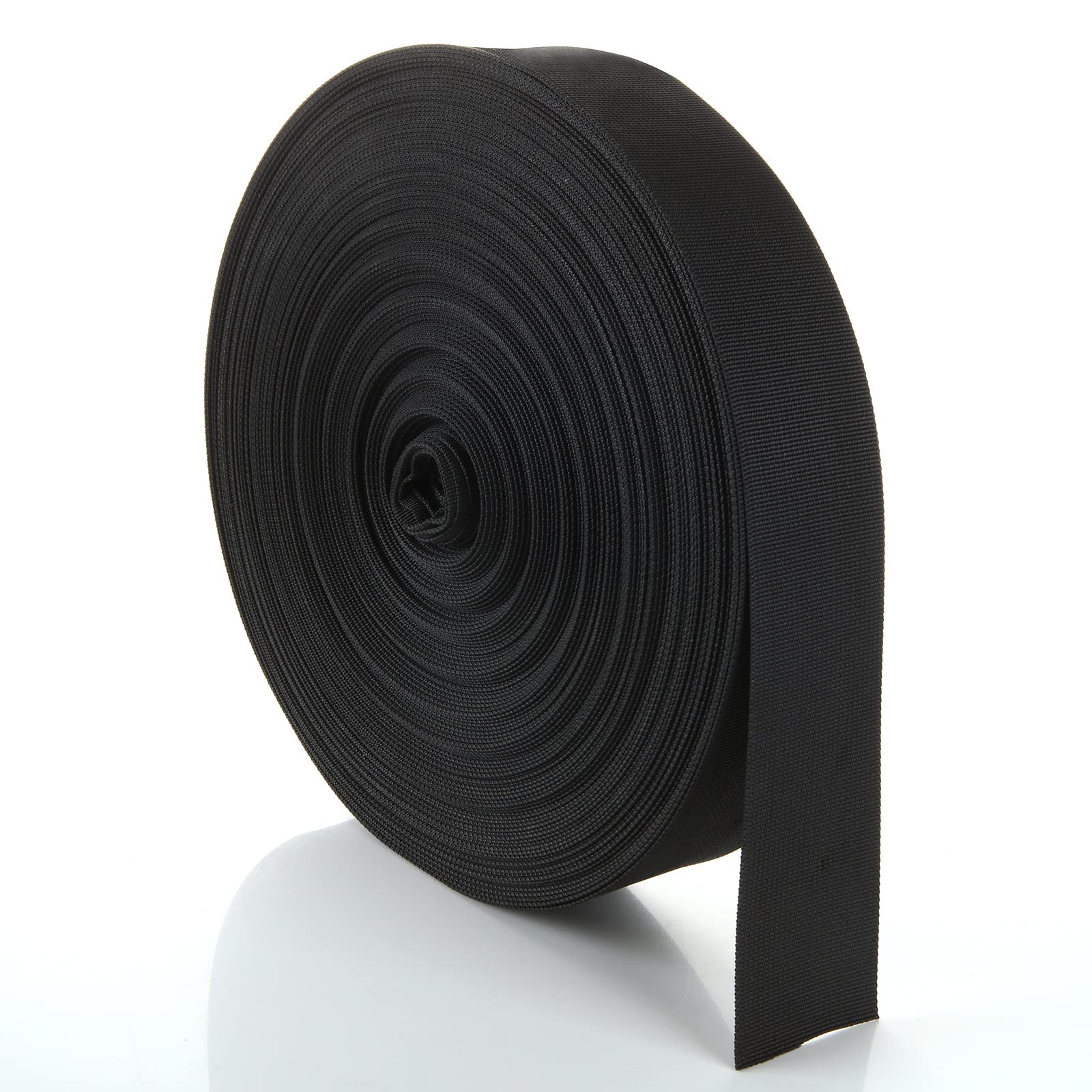 ZOEYES roll front view showing full 50-yard black webbing and compact packaging benefit
