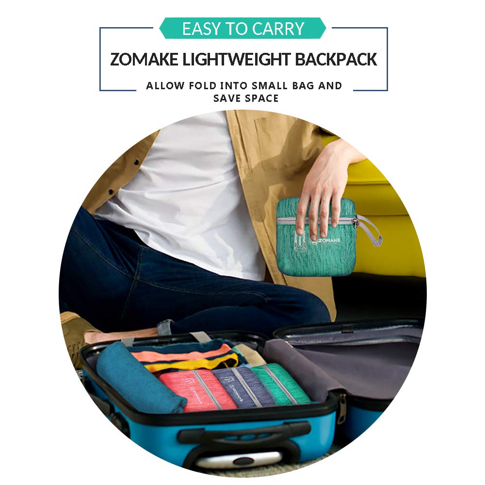 ZOMAKE side pocket holding a water bottle for hands-free hydration